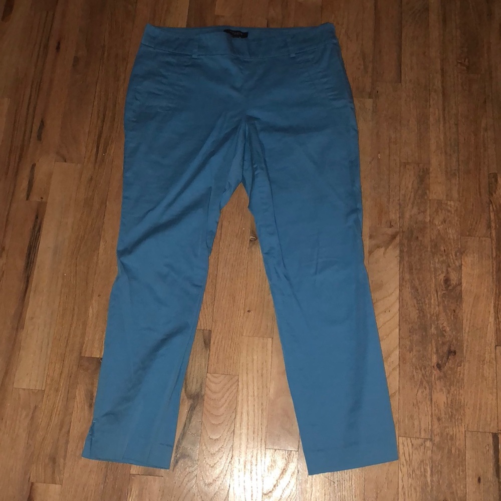 Cropped teal pants